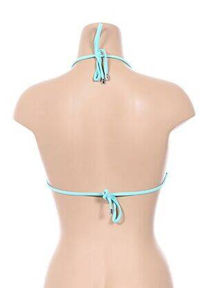 Haut de maillot de bain fermeture liens à nouer haut triangles bleu BEACH BUNNY femme