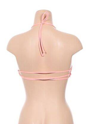 Haut de maillot de bain fermeture liens à nouer rose L*SPACE femme