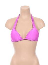 Haut de maillot de bain fermeture liens à nouer haut soutien-gorge avec mousse de rembourrage amovible rose SEAFOLLY femme
