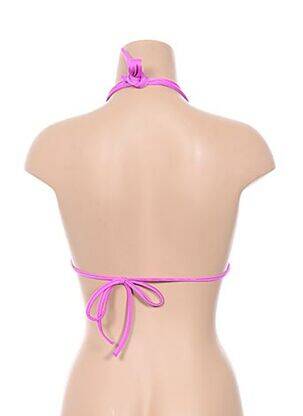 Haut de maillot de bain fermeture liens à nouer haut soutien-gorge avec mousse de rembourrage amovible rose SEAFOLLY femme