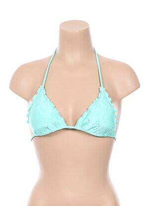 Haut de maillot de bain fermeture liens à nouer haut soutien-gorge avec mousse de rembourrage amovible bleu SEAFOLLY femme