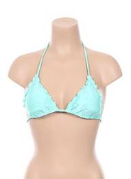 Haut de maillot de bain fermeture liens à nouer haut soutien-gorge avec mousse de rembourrage amovible bleu SEAFOLLY femme