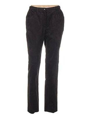 Pantalon droit taille élastique marron PAUPORTÉ femme