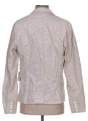 Veste casual col tailleur beige APRIL 77 femme