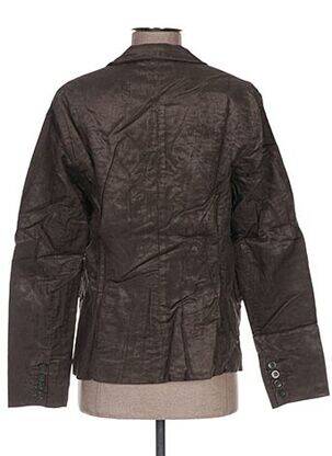 Veste casual col tailleur marron APRIL 77 femme