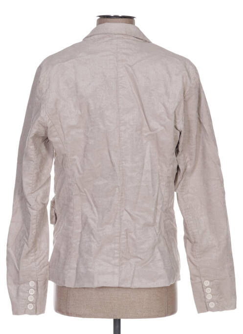 Veste casual col tailleur beige APRIL 77 femme