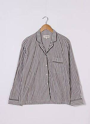 Chemisier poches poitrine manches longues marron NILI LOTAN femme
