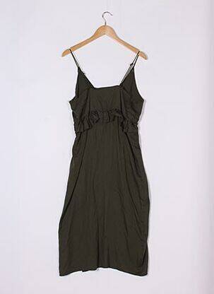 Robe mi-longue coupe fluide vert ONE TEASPOON femme