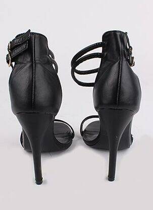 Sandales/nu pieds matière lisse talon haut de 10cm et plus noir RED KISS femme