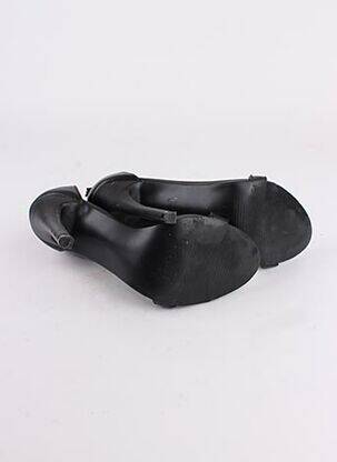 Sandales/nu pieds matière lisse talon haut de 10cm et plus noir RED KISS femme