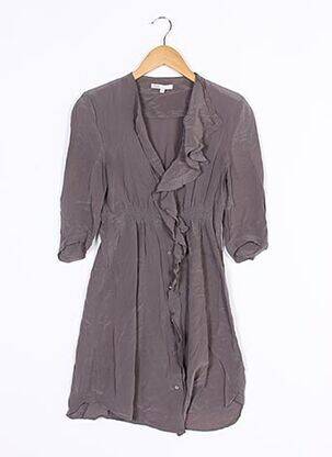 Robe courte manches 3/4 manches 3/4 violet MAJE femme