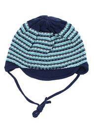 Bonnet fermeture liens à nouer bleu MAXIMO garcon