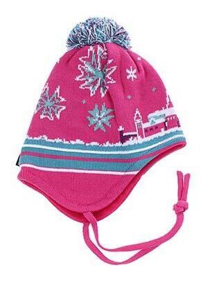 Bonnet fermeture liens à nouer rose MAXIMO fille