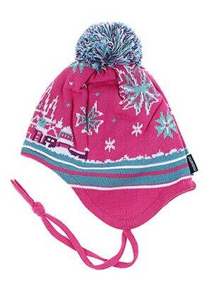 Bonnet fermeture liens à nouer rose MAXIMO fille