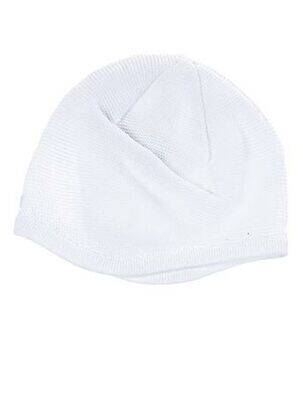 Bonnet maille fine blanc MAXIMO enfant