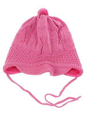 Bonnet fermeture liens à nouer rose MAXIMO fille