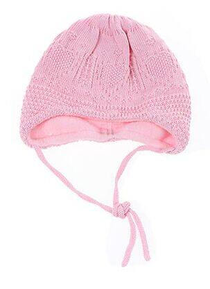Bonnet fermeture liens à nouer rose MAXIMO fille