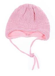 Bonnet fermeture liens à nouer rose MAXIMO fille