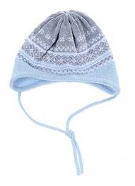 Bonnet fermeture liens à nouer bleu MAXIMO garcon