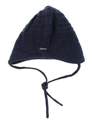 Bonnet fermeture liens à nouer bleu MAXIMO garçon