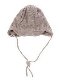 Bonnet fermeture liens à nouer beige MAXIMO garcon