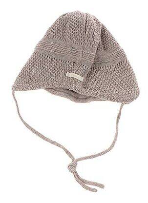 Bonnet fermeture liens à nouer beige MAXIMO garçon