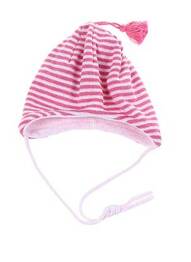 Bonnet fermeture liens à nouer rose MAXIMO fille