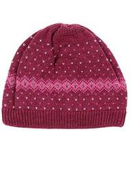 Bonnet finition bords-côtes rose MAXIMO fille