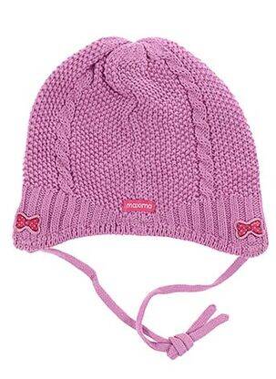 Bonnet fermeture liens à nouer rose MAXIMO fille