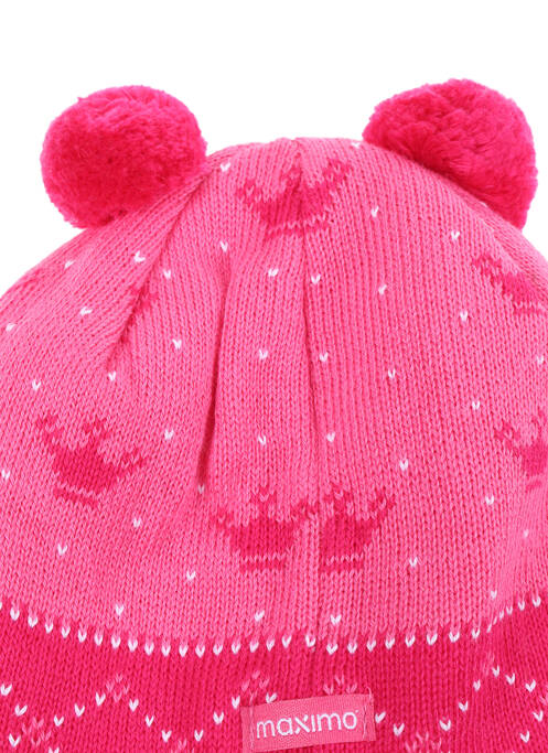 Bonnet rose MAXIMO pour fille