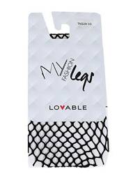Collants tissage résille noir LOVABLE femme