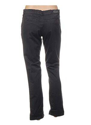 Pantalon droit fermeture zippée sous rabat boutonné taille normale gris SHINE femme