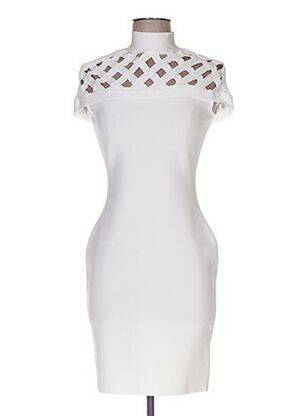 Robe courte blanc POUPÉE DE SOIE pour femme