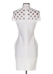 Robe courte blanc POUPÉE DE SOIE pour femme seconde vue