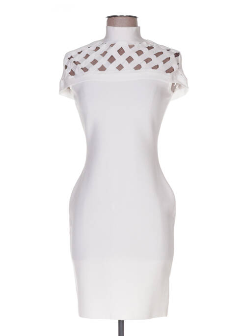 Robe courte blanc POUPÉE DE SOIE pour femme