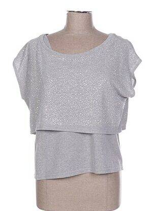 Sweat-shirt gris POUPÉE DE SOIE pour femme