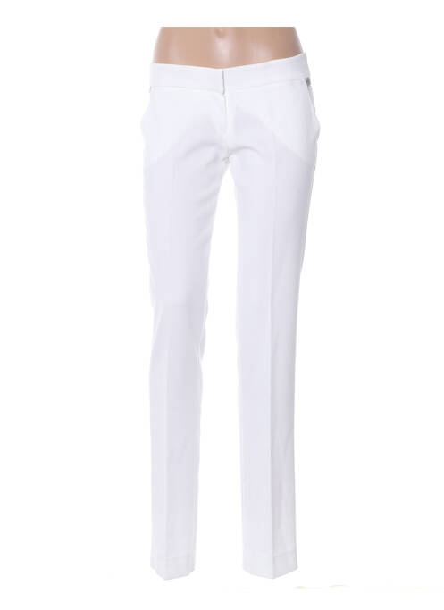 Pantalon droit blanc POUPÉE DE SOIE pour femme