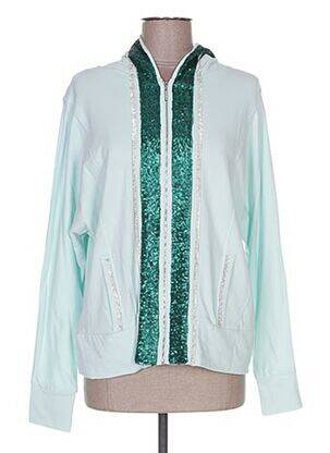 Veste casual col rond vert POUPÉE DE SOIE femme