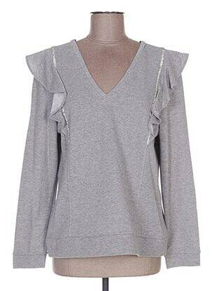 Sweat-shirt gris POUPÉE DE SOIE pour femme