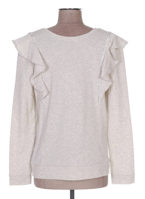Sweat-shirt beige POUPÉE DE SOIE pour femme