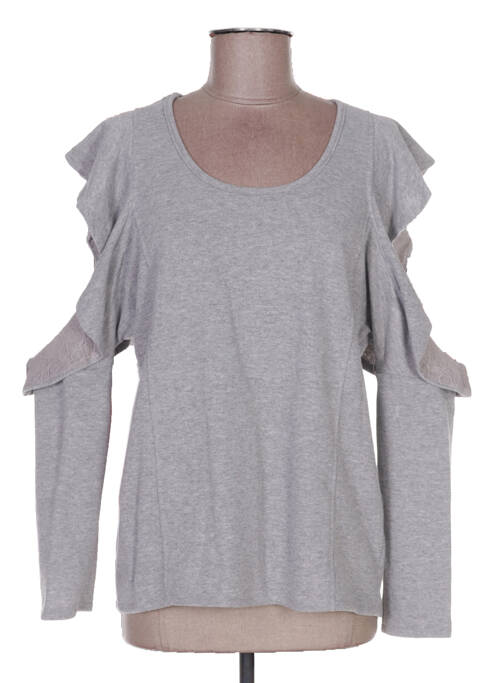 Sweat-shirt gris POUPÉE DE SOIE pour femme