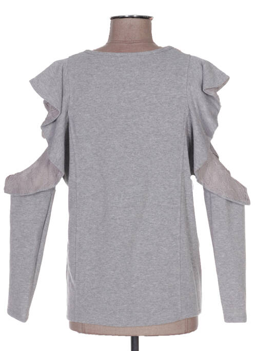 Sweat-shirt gris POUPÉE DE SOIE pour femme