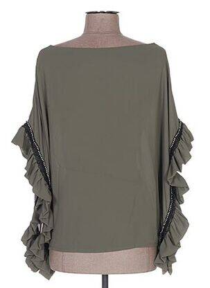 Blouse manches courtes manches courtes vert POUPÉE DE SOIE femme