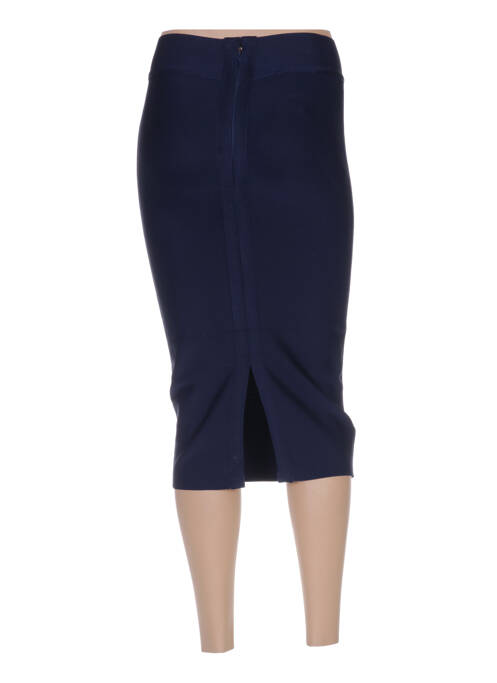 Jupe mi-longue bleu POUPÉE DE SOIE pour femme