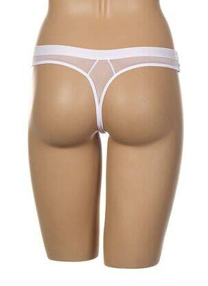 Tanga tulle transparent blanc IMPLICITE femme