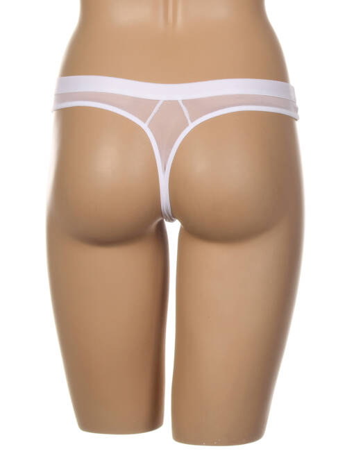 Tanga blanc IMPLICITE pour femme
