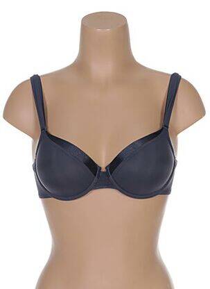 Soutien-gorge effet matière satinée haut soutien-gorge moulé gris IMPLICITE femme