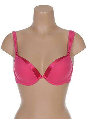 Soutien-gorge effet matière satinée haut soutien-gorge moulé rose IMPLICITE femme