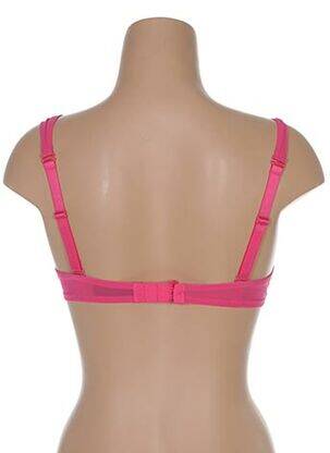 Soutien-gorge effet matière satinée haut soutien-gorge moulé rose IMPLICITE femme