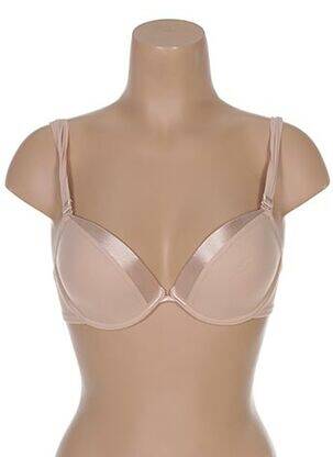 Soutien-gorge effet matière satinée haut soutien-gorge moulé chair IMPLICITE femme